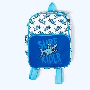 NWT BON VOYAGE Surf Rider Super Cool Shark Team Backpack 8 X 11"